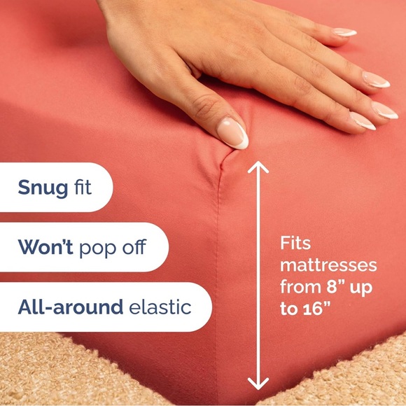 New Split King cooling & Breathable Deep pocket, Hotel luxury Sheet Set - Picture 2 of 9